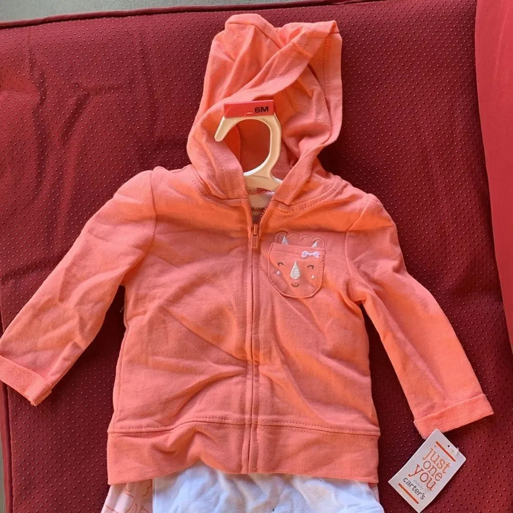 Take 50% OFF- Carters Girls 3pcs Set, Size-6M